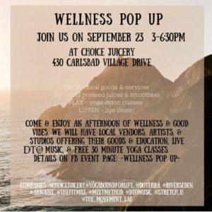 wellness pop up sept 23 2015 DTO music